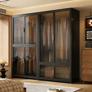 现代简易衣柜衣物收纳柜多功能大容量防尘衣柜出租屋卧室储物柜