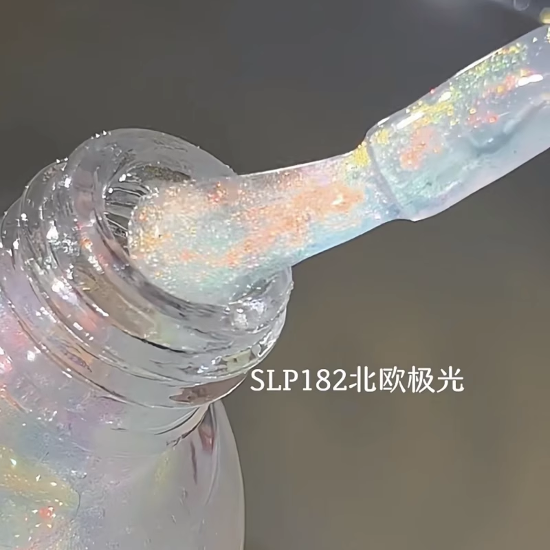 人鱼极光仙仙的很安心！twomoons指甲油闪水性无味可撕拉偏光氛围