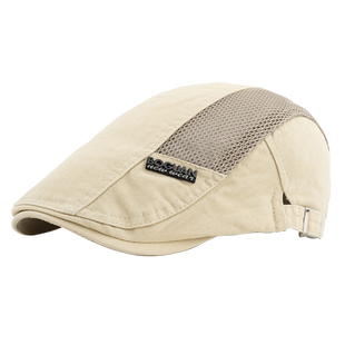 贝雷帽男款鸭舌帽夏季防晒前进帽户外休闲画家帽女透气中老年薄款