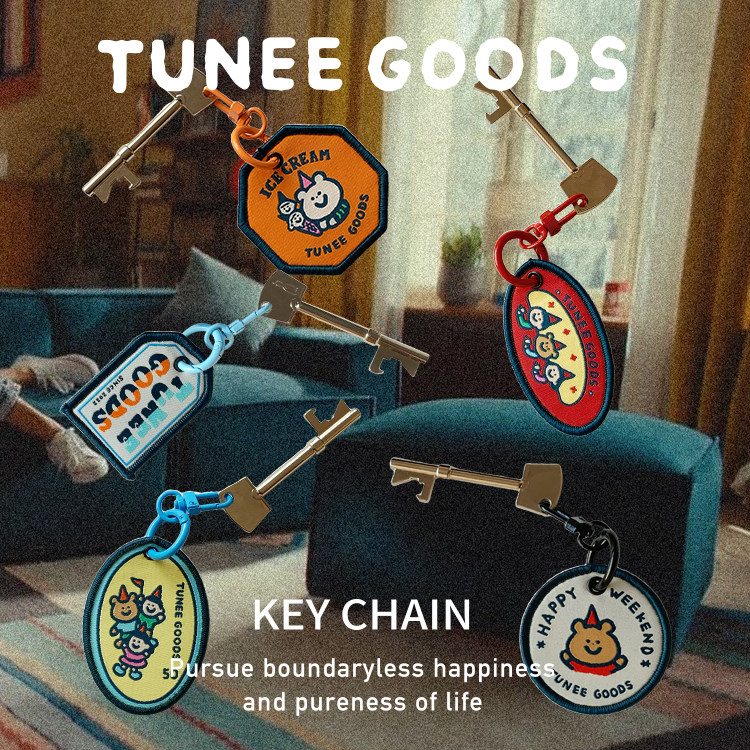 TUNEE GOODS 双面编钥匙扣