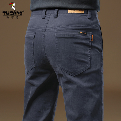 啄木鸟冬季2025新款高端休闲裤男