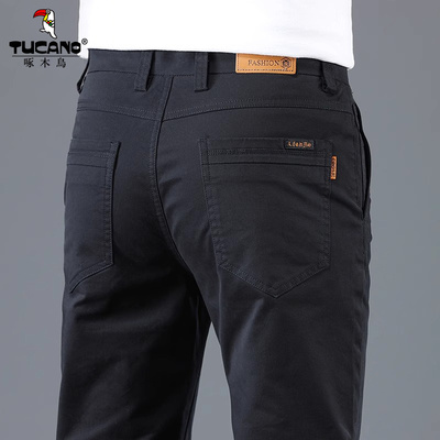 啄木鸟高端纯棉休闲裤男款秋季