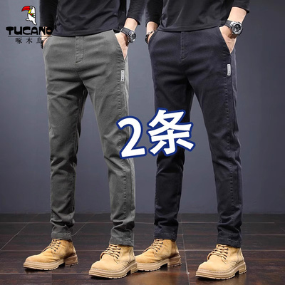 啄木鸟休闲裤男士2025新款男装