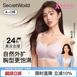 Secret World外扩内衣女聚拢小胸显大收副乳上托防下垂漫画文胸罩