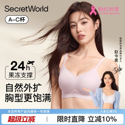 Secret World外扩内衣女聚拢小胸显大收副乳上托防下垂漫画文胸罩