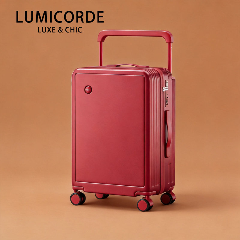 Lumicorde红色陪嫁婚礼嫁妆宽拉杆行李箱女万向轮旅行箱2026新款