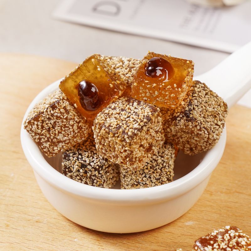 爆浆夹心陈皮软糖网红休