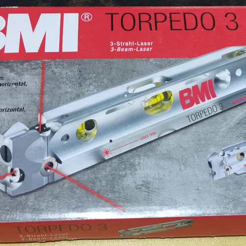 议价德国BMI必耐 Torpedo3 三点雷式激光水平尺仪