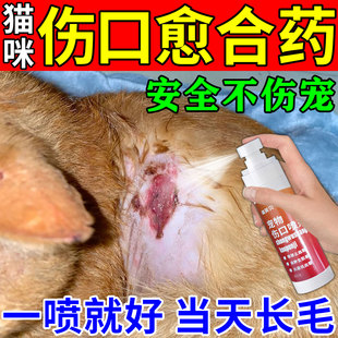 猫咪伤口愈合药宠物狗狗受伤口化脓溃烂快速结痂促进长肉消炎喷剂