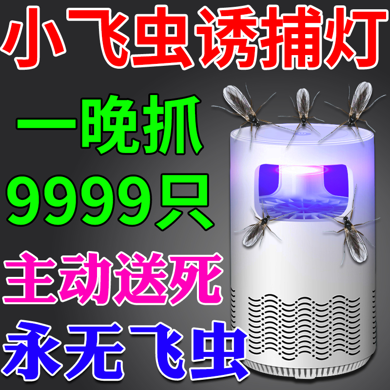 BOYA一晚抓999只】小飞虫诱捕灯
