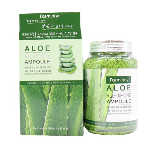 香港直邮韩国Farmstay法曼媞芦荟保湿精华250ml