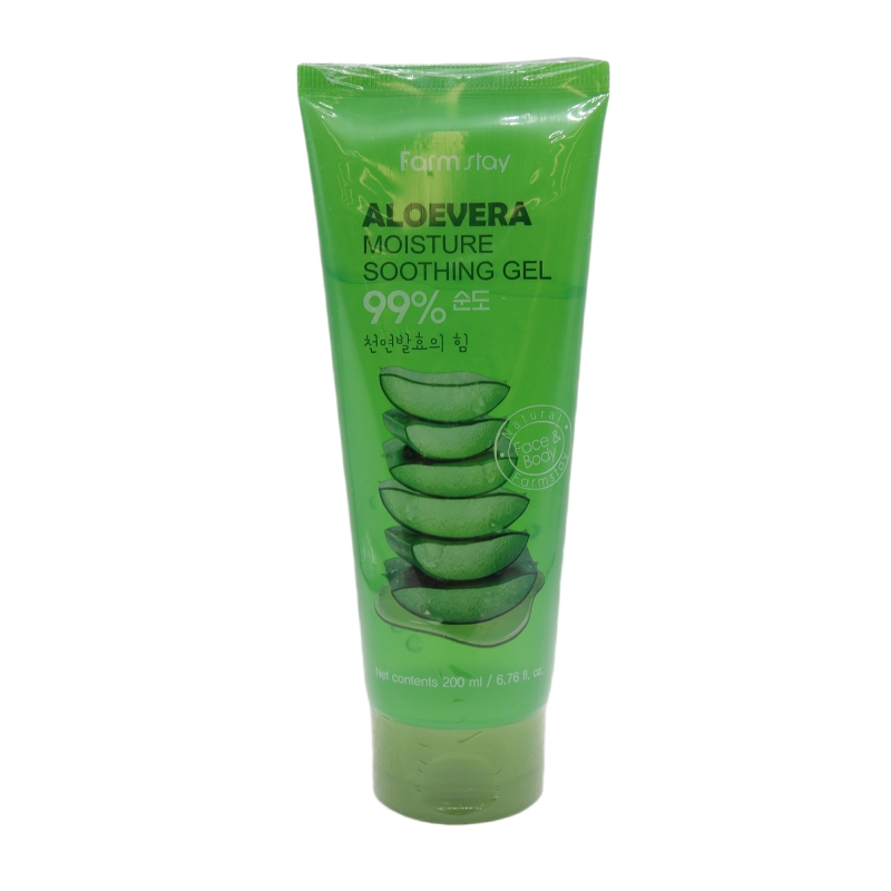 香港直邮韩国Farmstay法曼媞芦荟保湿凝胶200ml啫喱面膜芦荟胶