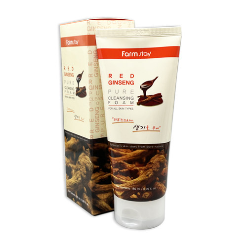 香港直邮韩国Farmstay法曼媞红参洗面奶180ml