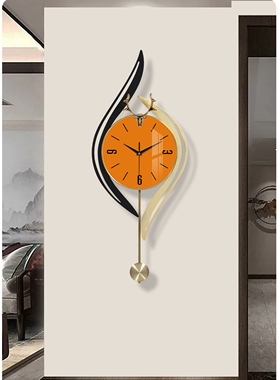 现代网红挂钟铁艺创意立体钟表家用时尚免打孔简约上档次装饰表钟