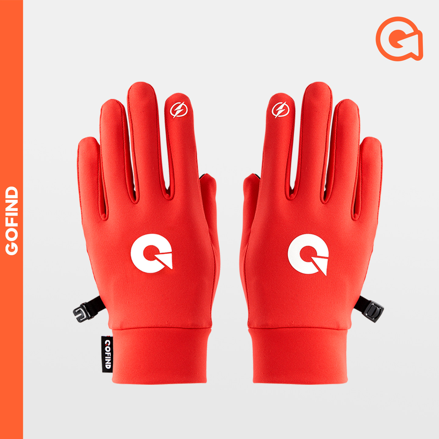 果凡跑步手套抓绒保暖防风防滑可触屏男女户外马拉松训练运动秋冬