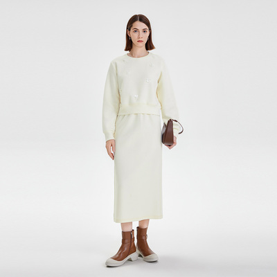 Nine West/玖熙秋季套装女装2025新款时髦洋气休闲半身裙两件套