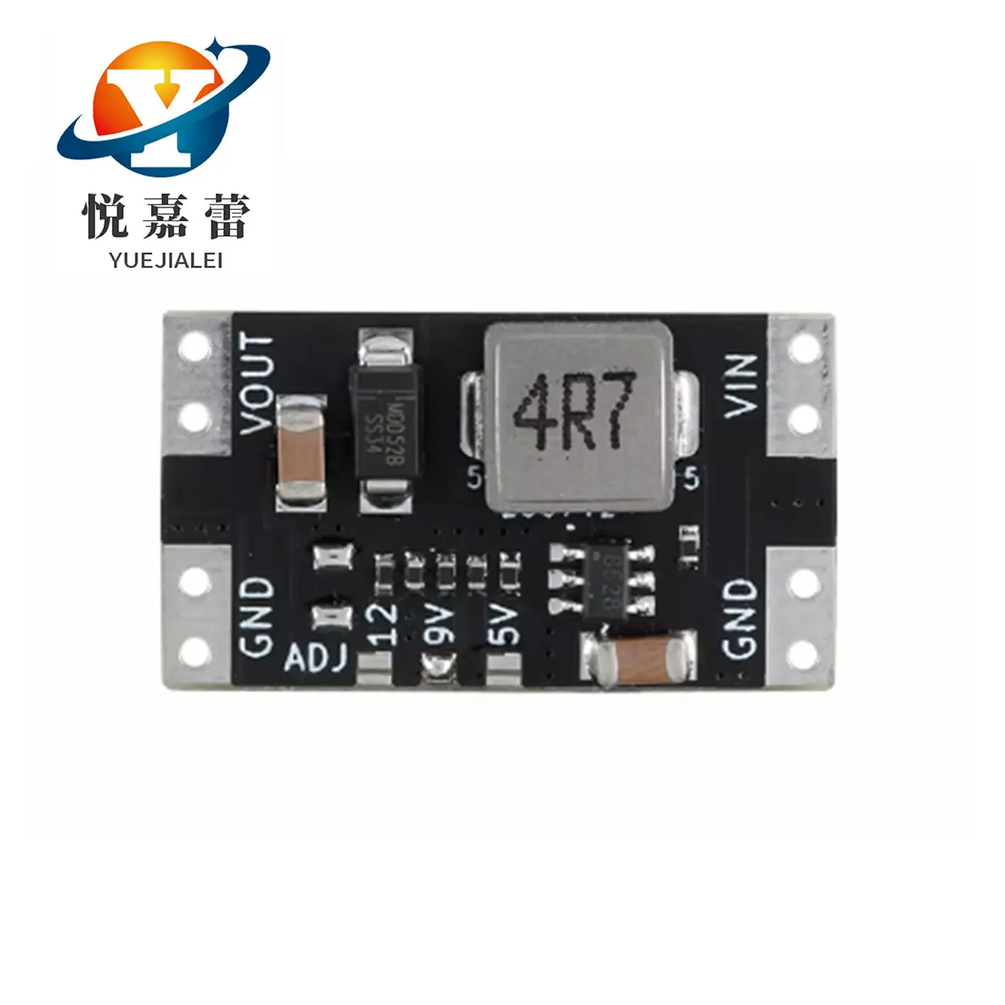 XL3608-5/9/12V 2A电流mini升压板 DC-DC开关电源模块