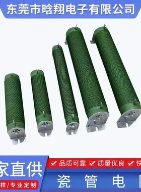 圆扁管功率电阻 表面涂漆绿色不燃性面漆功率电阻   功率电阻