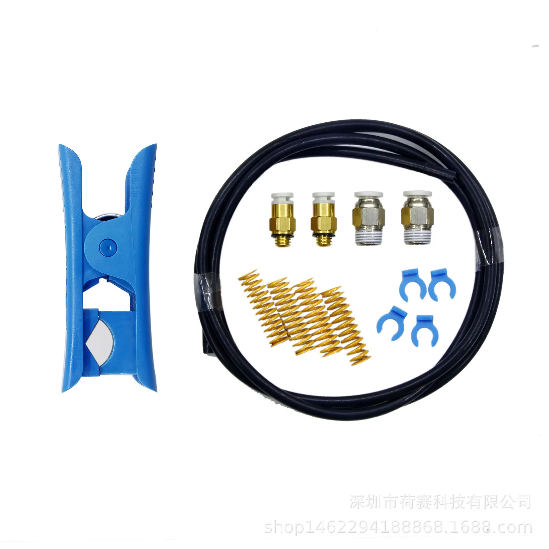 3d打印机配件 切管刀模具调平弹簧黑色导料管气动接头套件剪管器