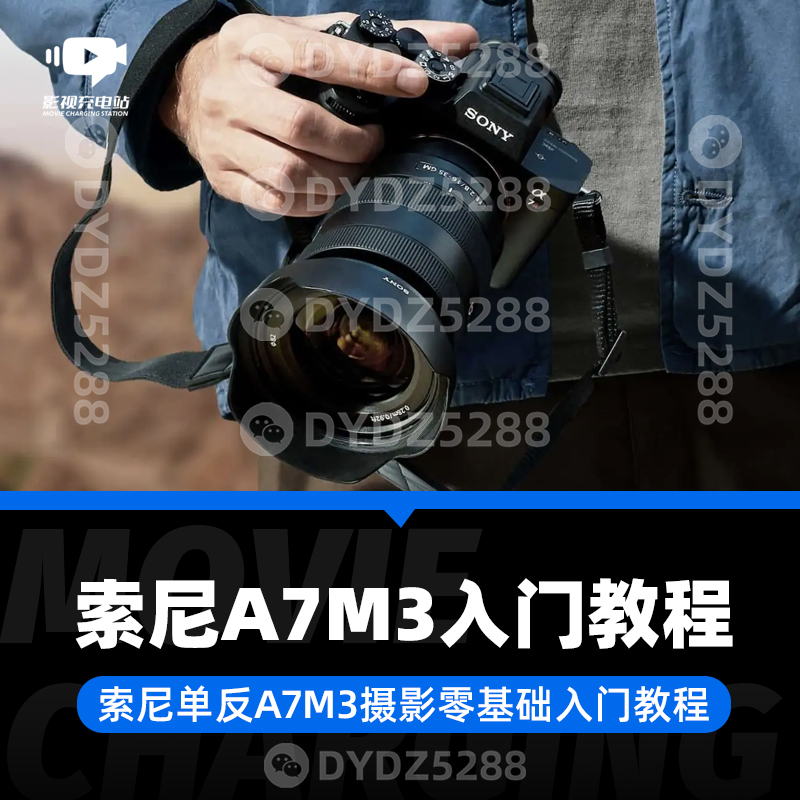 D40-10 索尼单反A7M3摄影零基础入门教程 单反摄影零基础教程