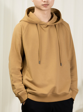 「三无公社」380g重磅卫衣纯棉连帽圆领秋冬季纯色套头衫男女同款