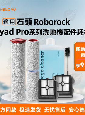 适配石头Roborock Dyad Pro/ Air洗地机配件滚筒滤网滚刷清洁液