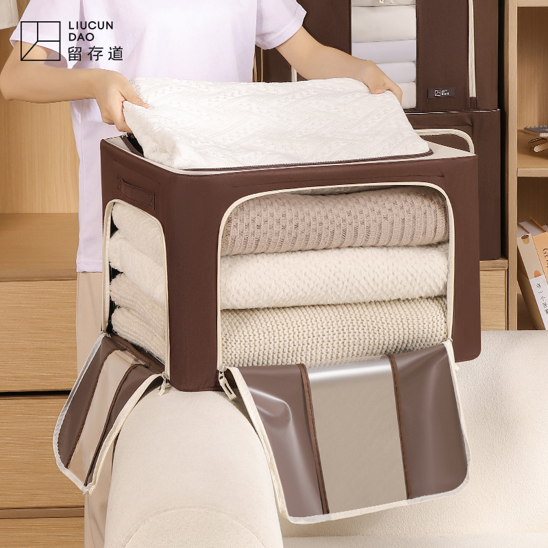 留存道三面开窗牛津布百纳箱