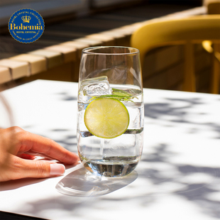 捷克BOHEMIA进口水晶玻璃家用简约酒吧KTV会所果汁牛奶绿茶矮杯架