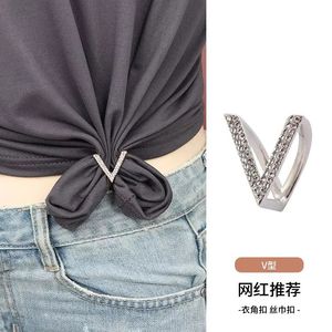 衬衫t恤衣角多功能打结扣高档别针固定衣服下摆太长神器收腰扣子
