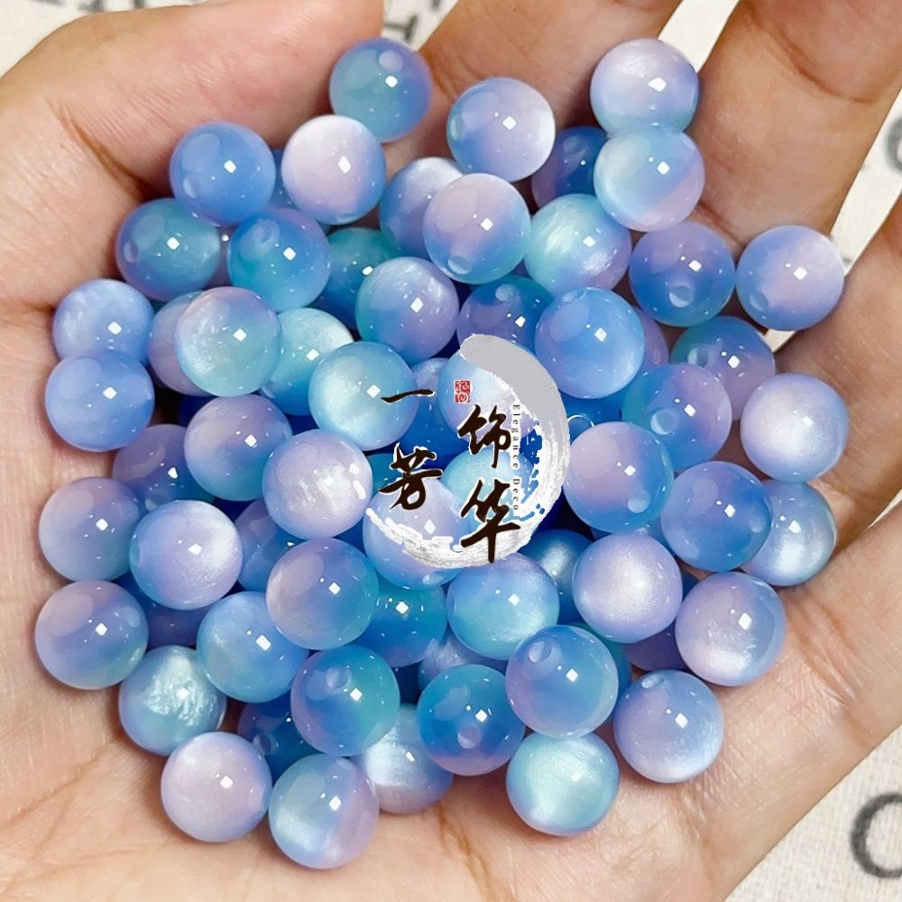 紫外线变色珠子散珠水晶琉璃珠