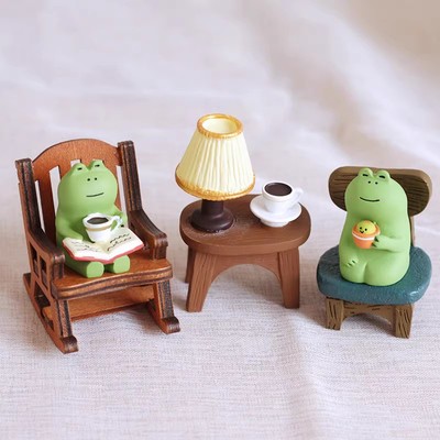 高级感桌面小摆件zakka青蛙