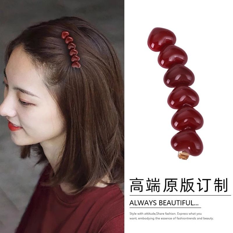 侧边碎发夹高级感夹子头饰
