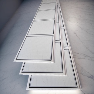 高端吊顶天花板自装现代简约风塑料瓦房客厅卧室阻燃农村自建房