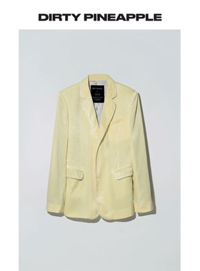DIRTY PINEAPPLE 西装外套女薄款夏季休闲高级设计感小众西服上衣