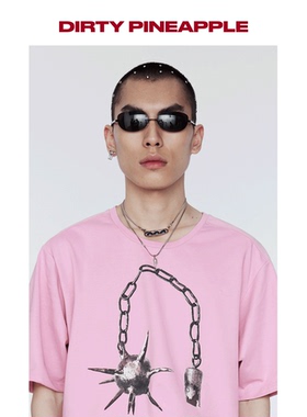 DIRTYPINEAPPLE新款24SSMorningStarTee小鬼王琳凯同款印花T恤