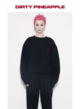 DIRTYPINEAPPLE宽松版型E-StaffSweatshirt刺绣毛圈卫衣