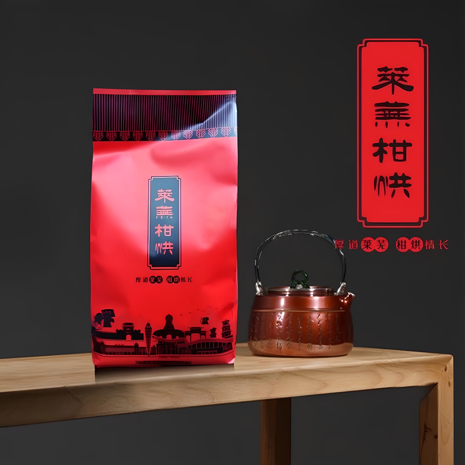 新茶莱芜老干烘山东莱芜干烘茶400g二级袋装黄汤黄茶大把抓大叶茶