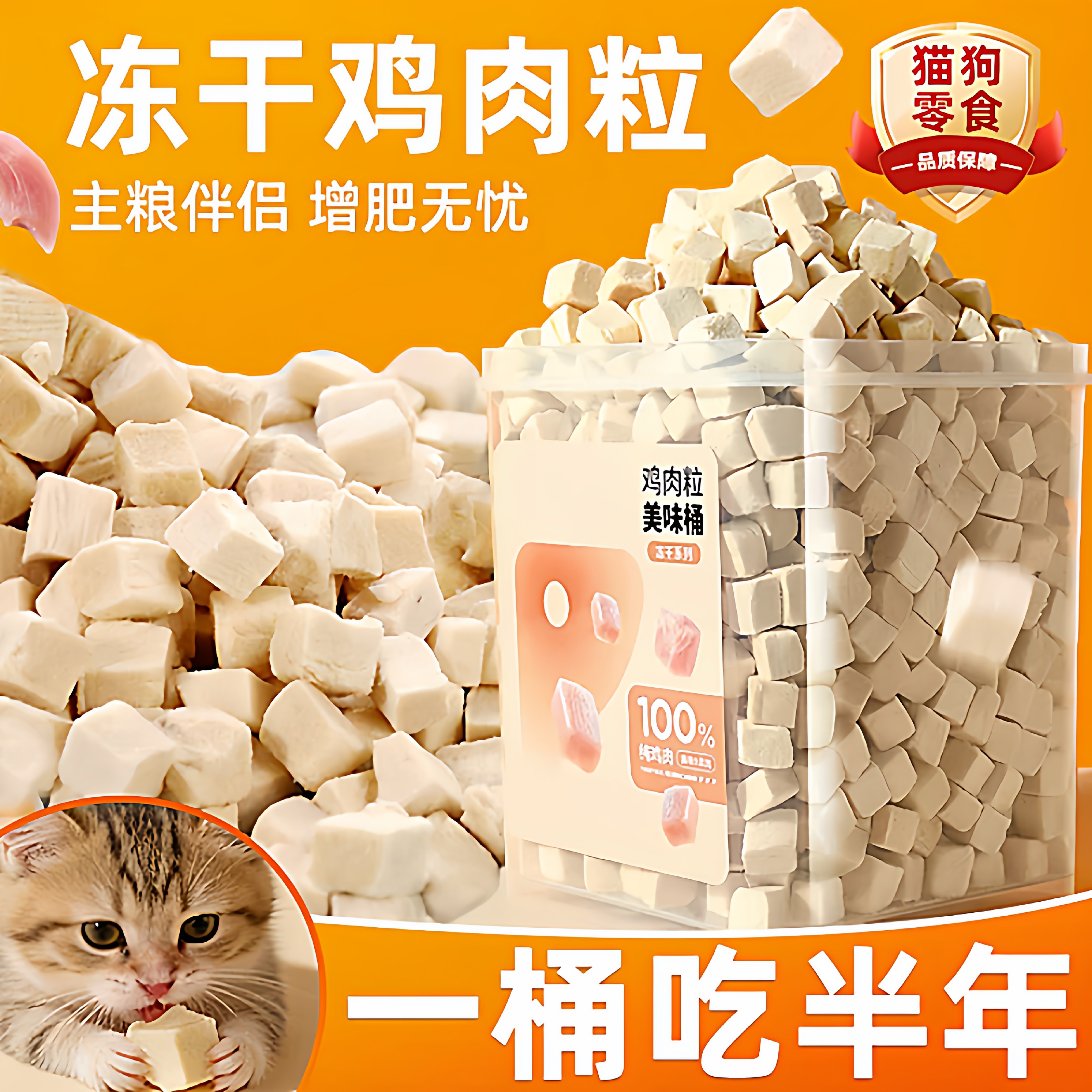 冻干猫零食鸡肉粒鸡胸肉冻干猫狗零食小鱼干鹌鹑营养增发肥腮猫粮,宠物/宠物食品及用品,猫零食罐,淘宝优惠券,粉丝福利购,淘宝优惠卷