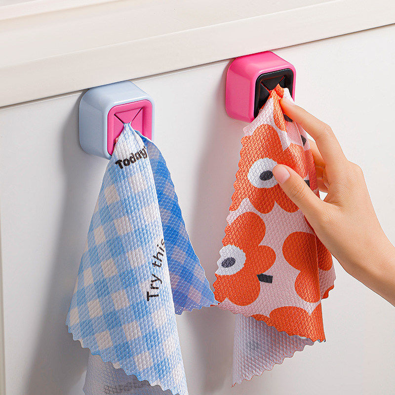 毛巾塞洗碗巾卫生间浴室毛巾架免打孔厨房抹布塞收纳挂钩置物挂架