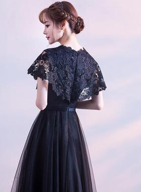 autumn and elegant toast dress long slim hostess banquet