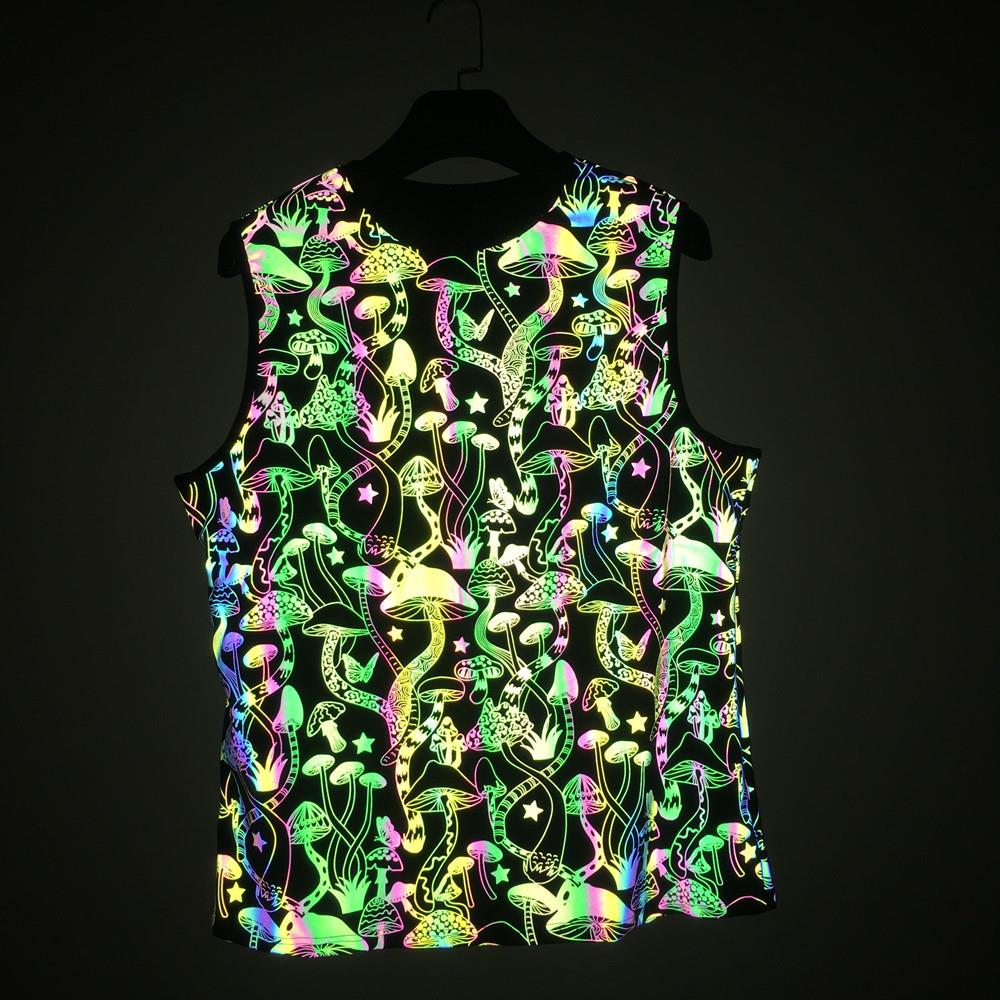 sports reflective vest hip-hop elastic mens Mushroom