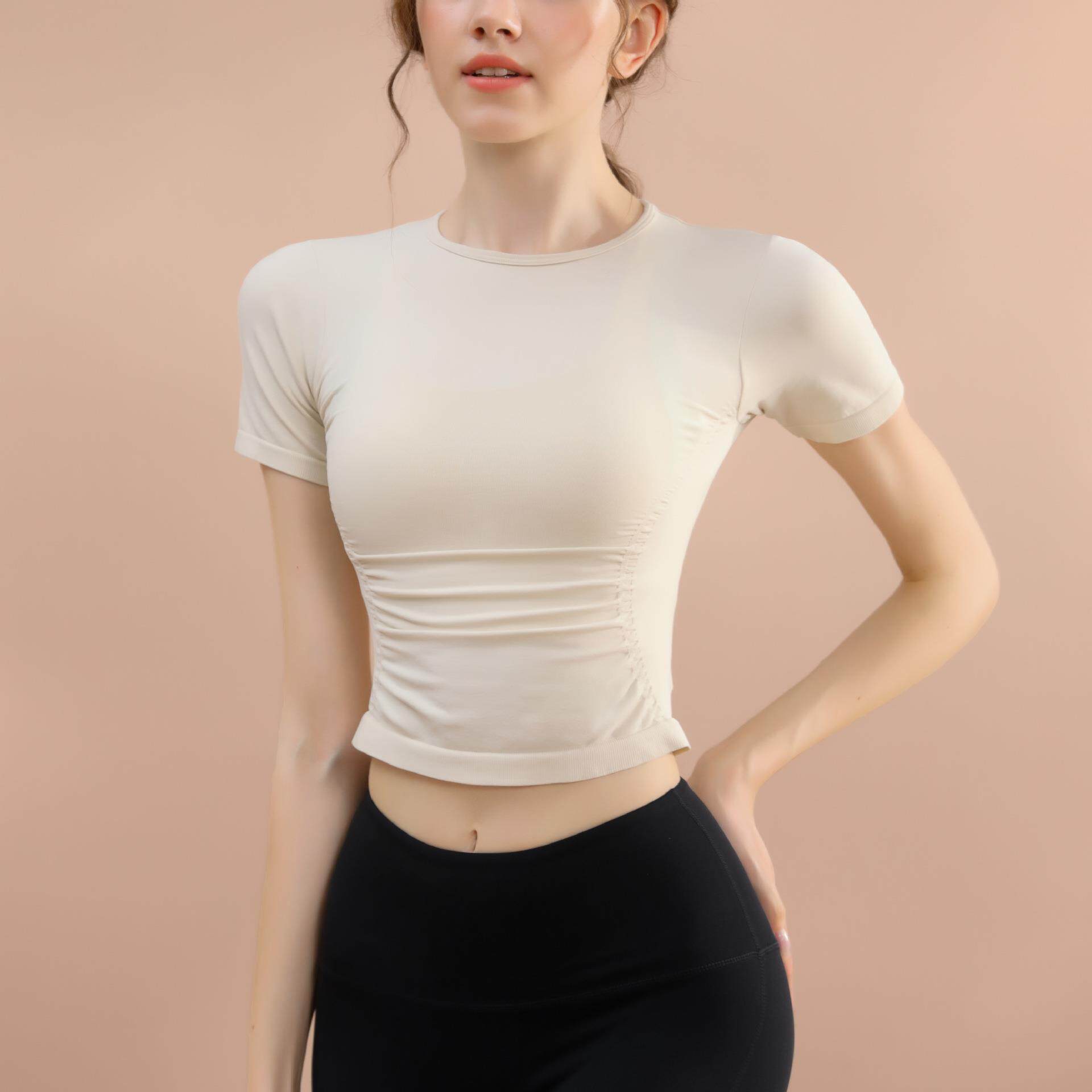 T-shirt fitness training running breathable elastic sleeves