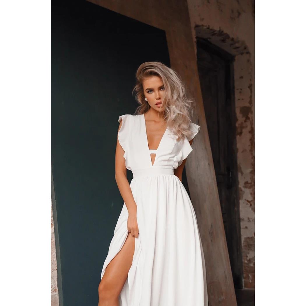 big dress skirt sleeveless womens red midi V-neck