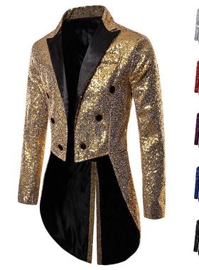 jacket mens fashion sequin performance nightclub party