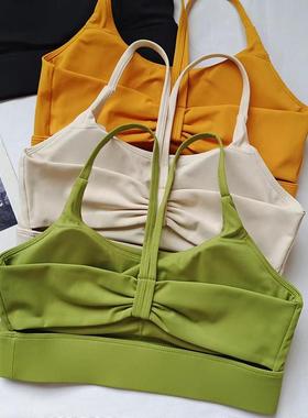 bra Pilates gathered quick-drying anti-drooping shockproof