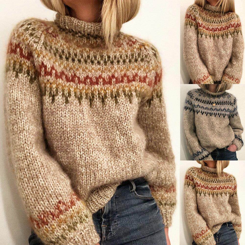 sweater style neutral tube straight pullover turtleneck