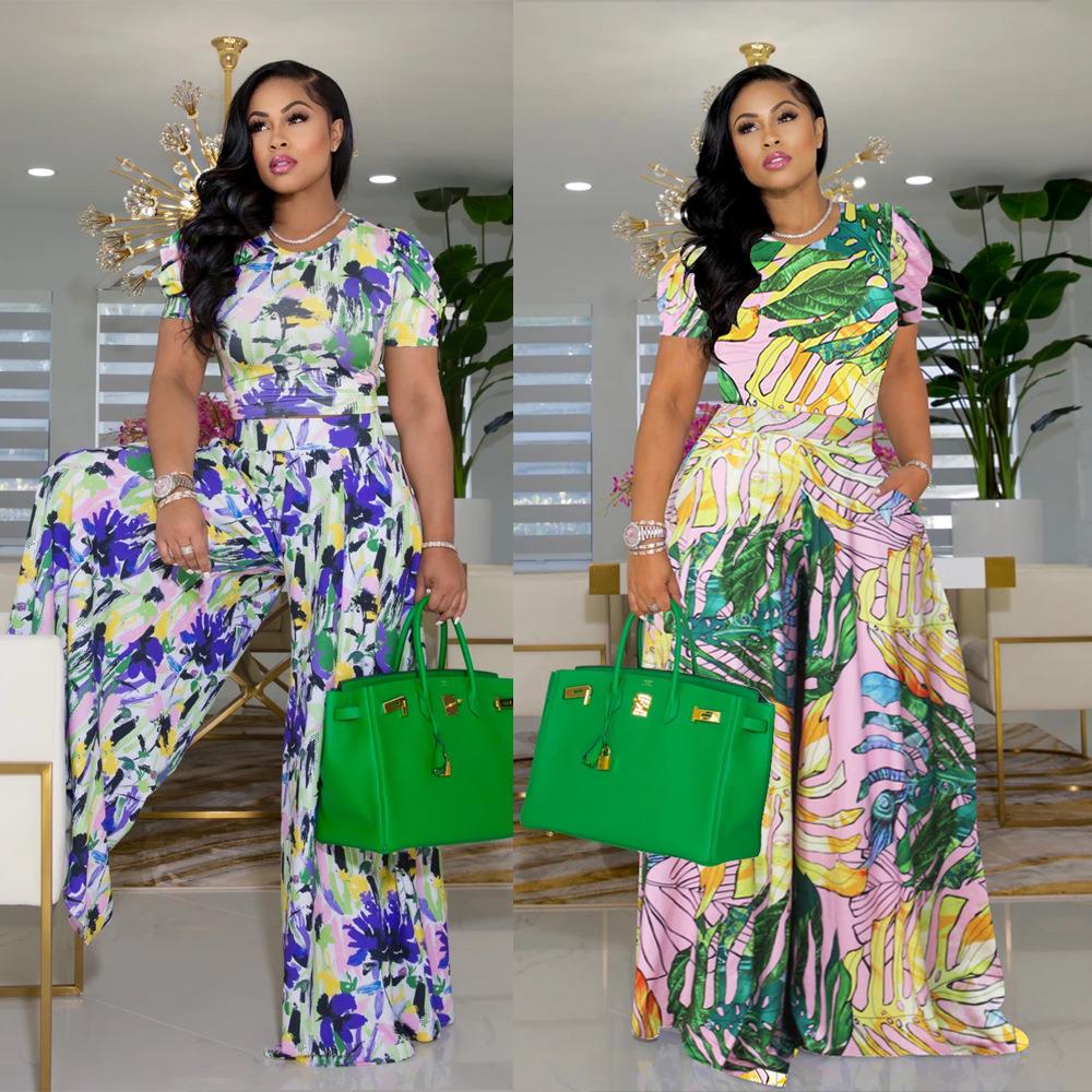 suit two-piece pants wide-leg suit sleeve lace-up casual