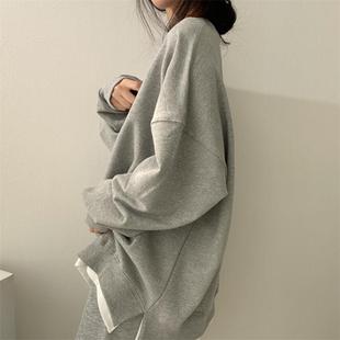 for top color solid plush coat loose and versatile women