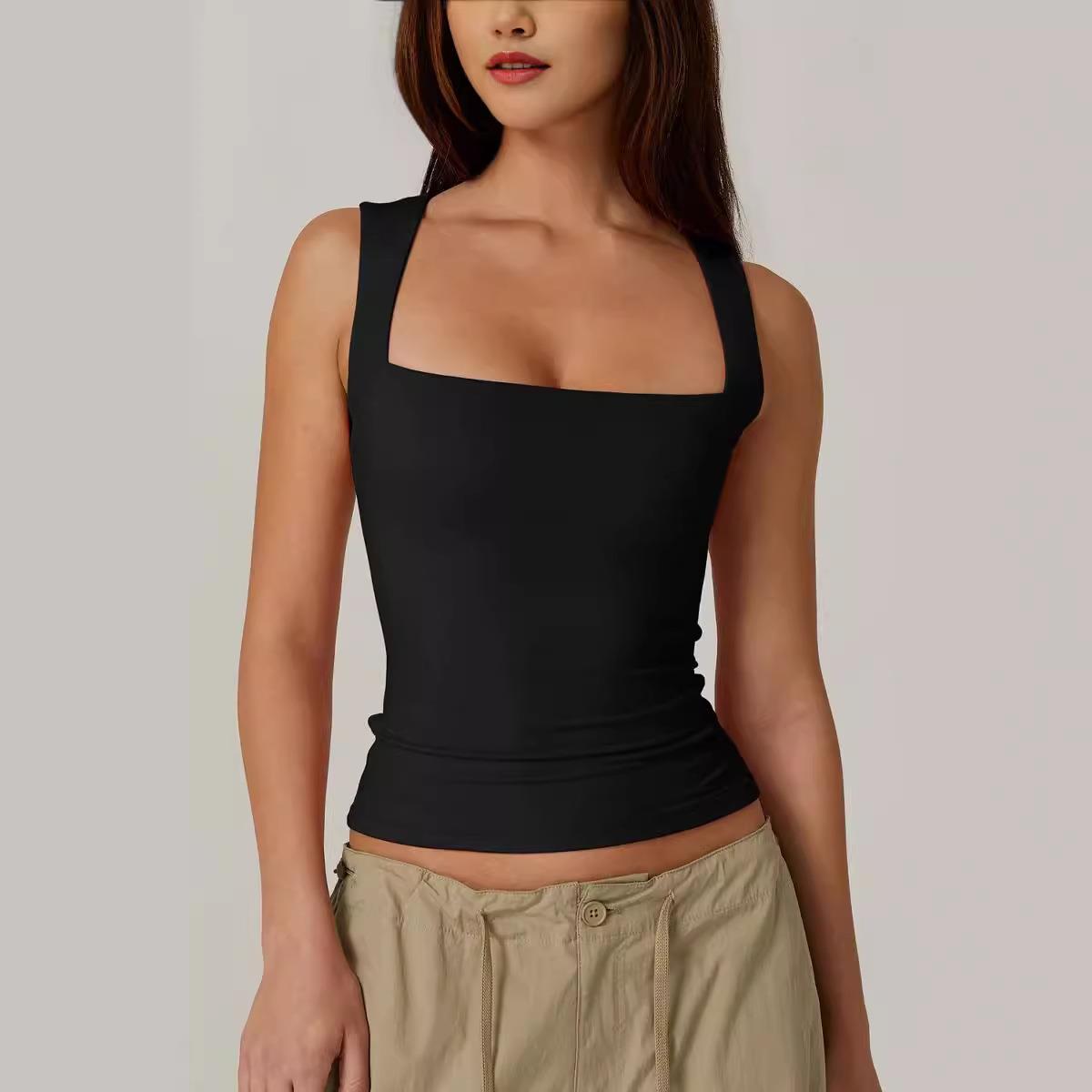 sexy backless low-necked tank backless vest waist wrap