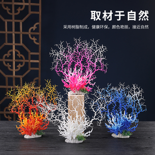 刺身摆盘装饰品花草点缀日料盘式摆件三文鱼海鲜姿造拼盘仿真珊瑚